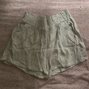 Final Touch | Final Touch Beige Linen Shorts